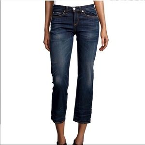 Rag & Bone crop jeans straight leg dark wash